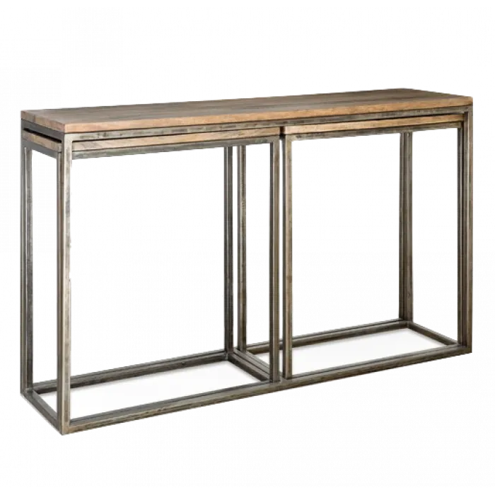 Консоль Industrial Metal Rust Triple Console Table от ImperiumLoft