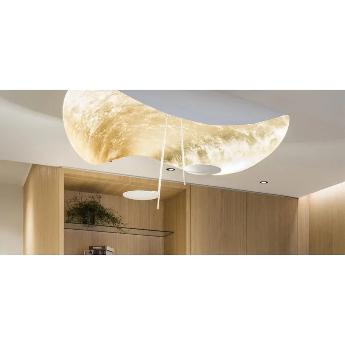 Подвесной светильник CATELLANI & SMITH LEDERAM MANTA S2 PENDANT White + Gold от ImperiumLoft