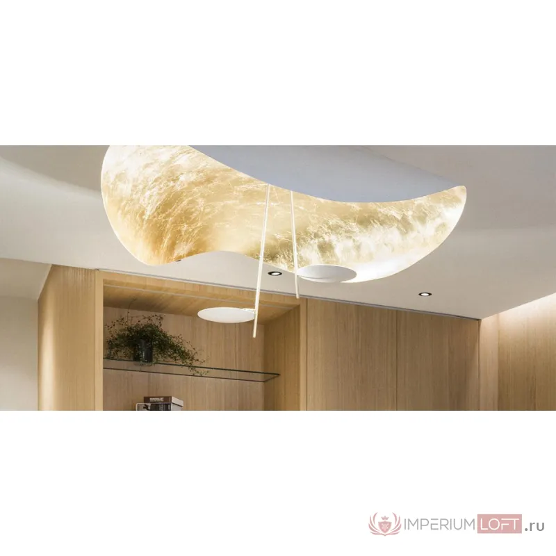 Подвесной светильник CATELLANI & SMITH LEDERAM MANTA S2 PENDANT White + Gold от ImperiumLoft