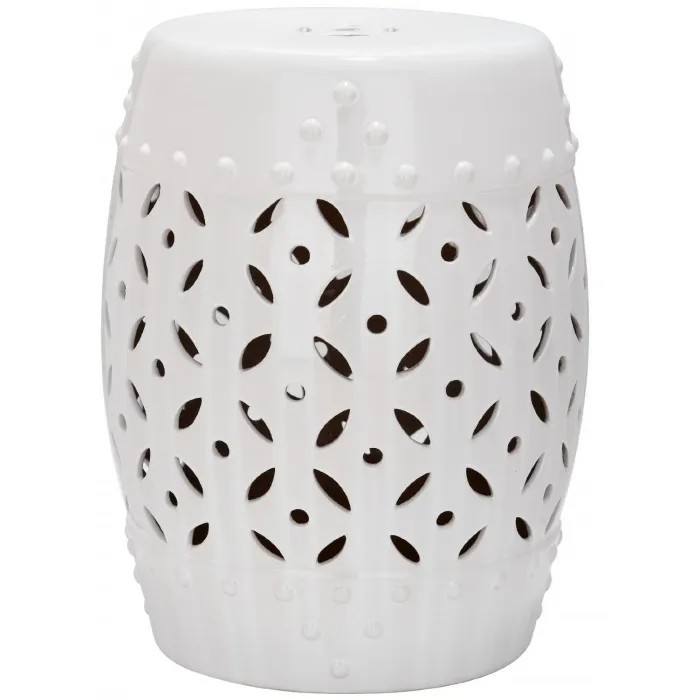 Керамический табурет Coin Lattice Garden Stool - White от ImperiumLoft