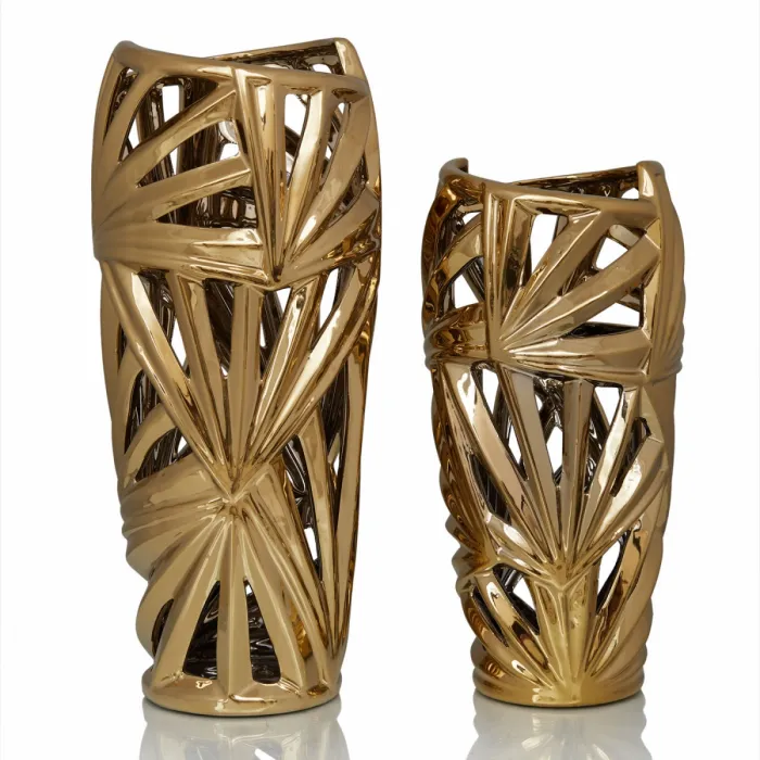 Ваза Palm Leaves Gold от ImperiumLoft
