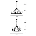 Люстра Round Tube Loft Rope Light от ImperiumLoft
