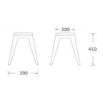 Кухонный стул Tolix Kitchen Stool 45 designed by Xavier Pauchard		 in 1934