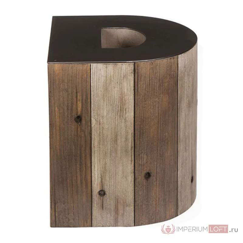 Столик Wooden Alphabet D Side Table от ImperiumLoft