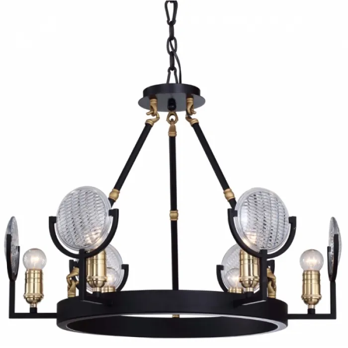 Люстра RH Gaslight Lens Chandelier 6 от ImperiumLoft