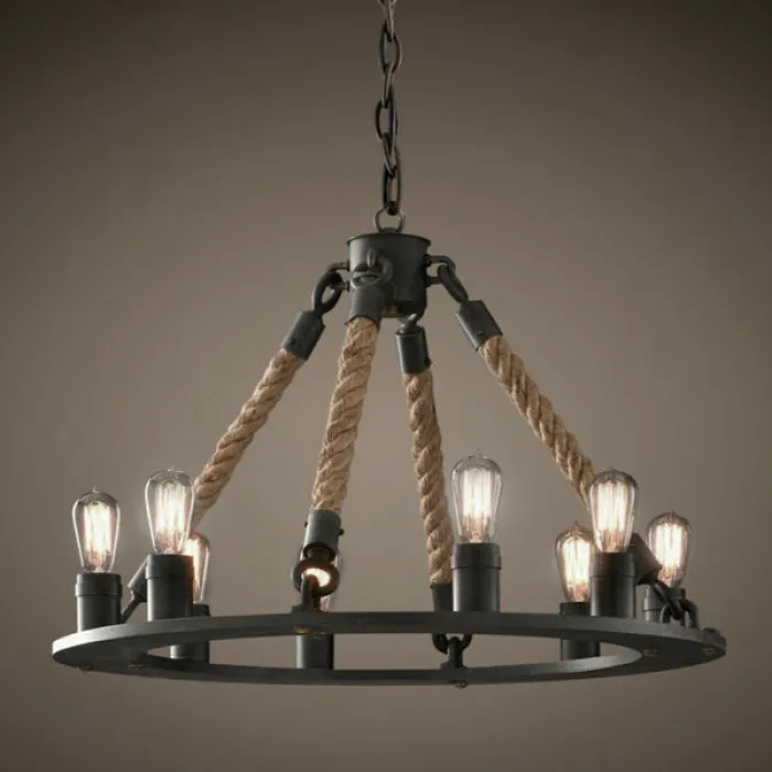 Люстра Loft Old Castle Rope Chandelier от ImperiumLoft