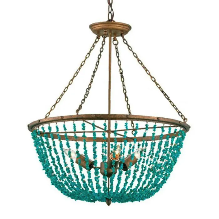 Люстра Turquoise Stone Chandelier от ImperiumLoft