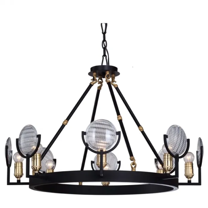 Люстра RH Gaslight Lens Chandelier 8 от ImperiumLoft