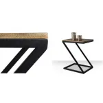 Приставной стол Industrial Rust Z Table от ImperiumLoft