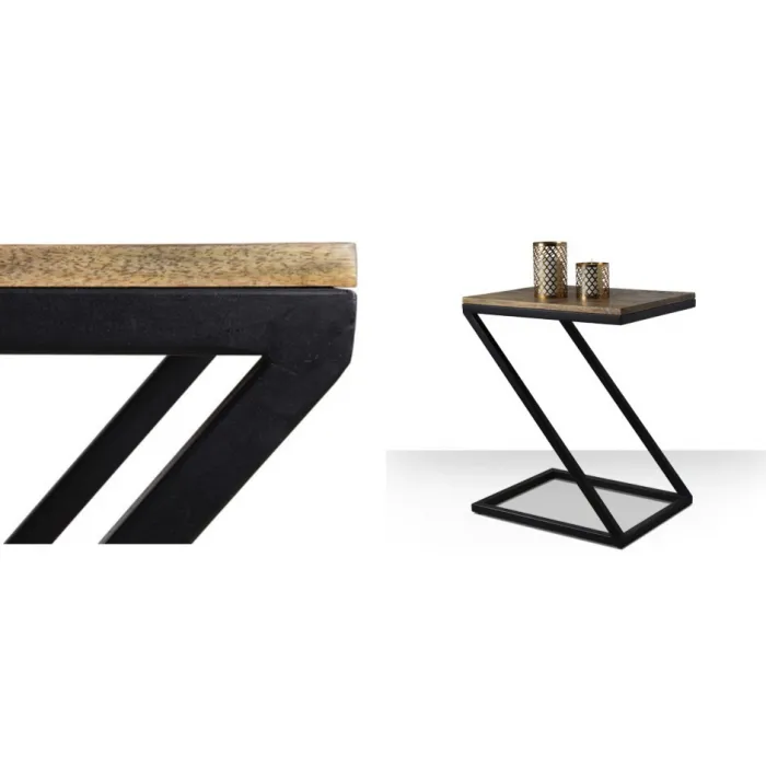 Приставной стол Industrial Rust Z Table от ImperiumLoft
