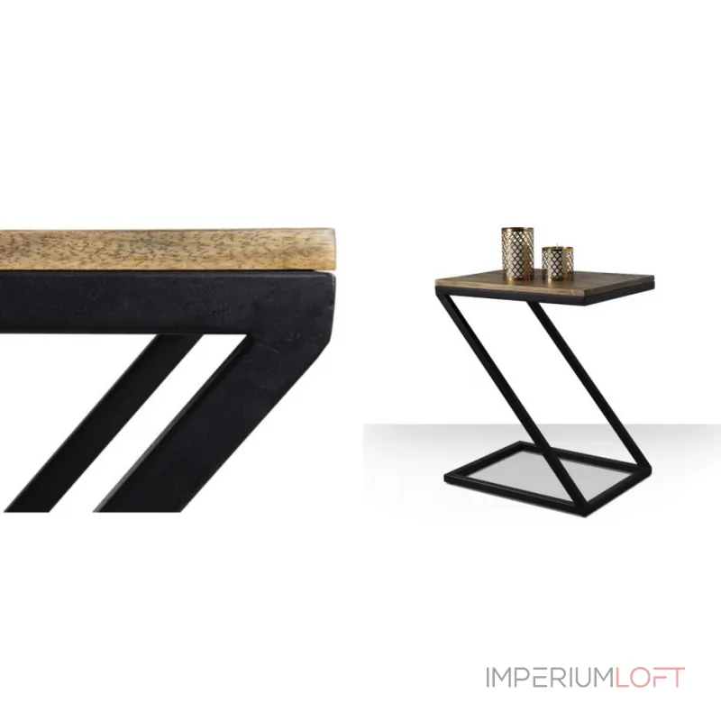 Приставной стол Industrial Rust Z Table от ImperiumLoft Приставной стол Industrial Rust Z Table от ImperiumLoft