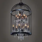 Люстра Steampunk Birdcage Chandelier 60 black от ImperiumLoft