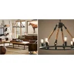 Люстра Loft Old Castle Rope Chandelier от ImperiumLoft