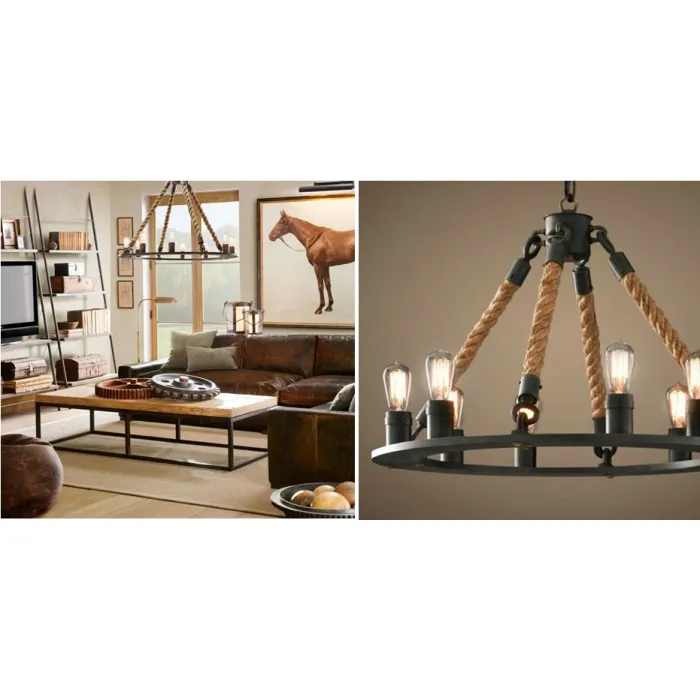Люстра Loft Old Castle Rope Chandelier от ImperiumLoft