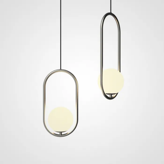 Подвесной светильник Matthew McCormick hoop 50 Silver MILA Pendant от ImperiumLoft