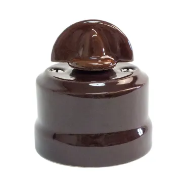 Переключатель поворотный с ручкой монетка Edisel Verona KVMSw1-K03