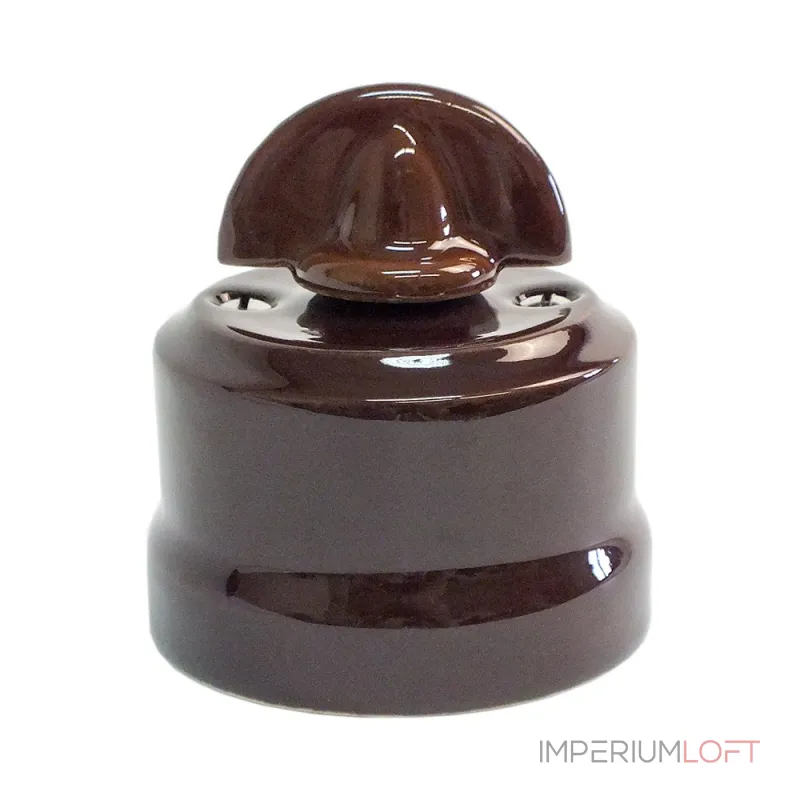 Переключатель поворотный с ручкой монетка Edisel Verona KVMSw1-K03