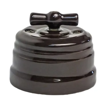 Выключатель поворотный керамический Edisel Grande KGSw2-K03