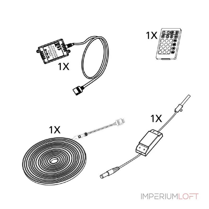 Светодиодная лента диммируемая с пультом Eglo 38,4W (LED) L8000 99724 Светодиодная лента диммируемая с пультом Eglo 38,4W (LED) L8000 99724