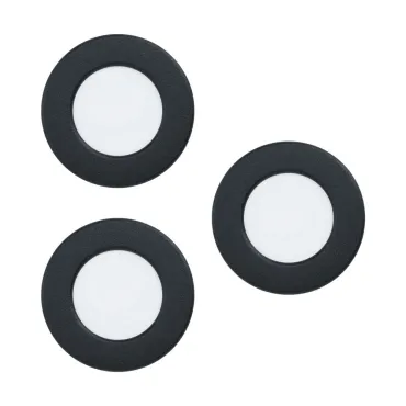 Набор из 3 встраиваемых светильников Eglo ПРОМО Fueva 5 99146 Цвет арматуры никель Цвет плафонов белый
