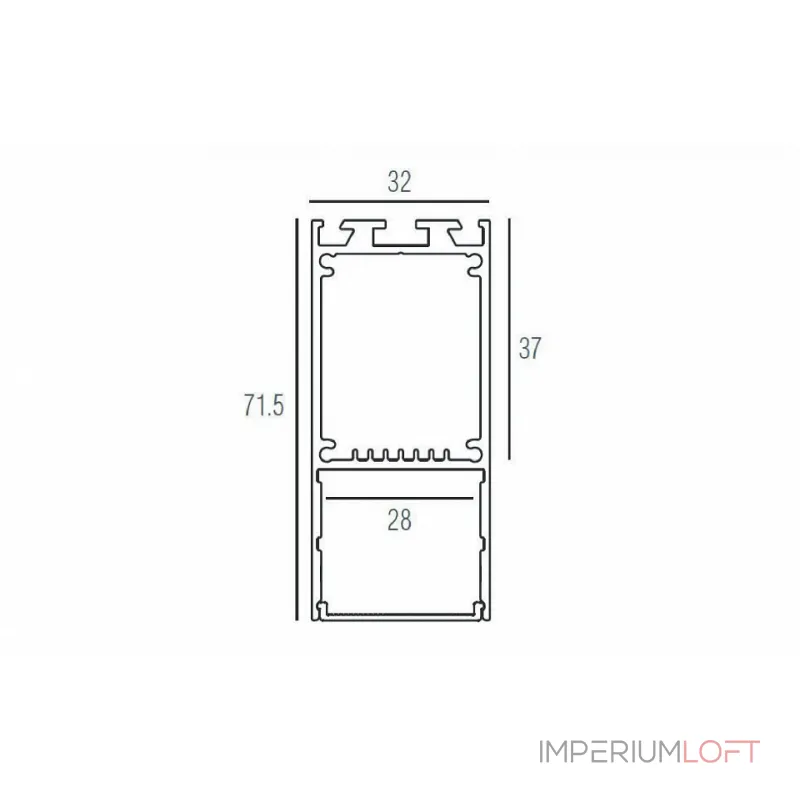 Профиль Donolux DL18515 DL18515Alu