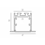 Профиль Donolux DL18502 DL18502Alu