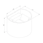 Уличный настенный светильник Elektrostandard BLADE 1518 TECHNO LED