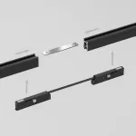 Гибкий коннектор черный Elektrostandard mini magnetic a065633