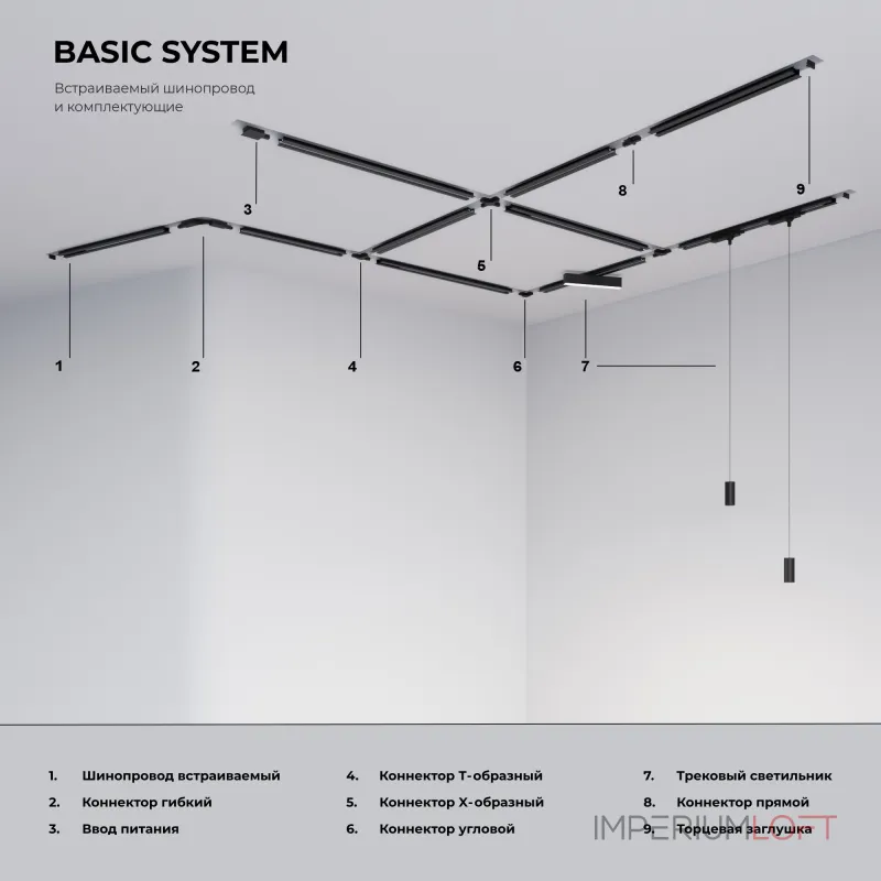 Трековый светильник Elektrostandard Basic System 85900/01