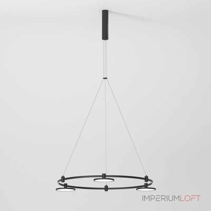 Шинопровод с тросовыми креплениями round черный ø800 Elektrostandard esthetic magnetic a065428