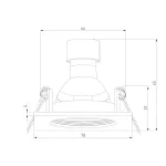 Встраиваемый точечный светильник Elektrostandard City 25055/01