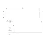 Декоративная стойка с вводом питания 124 мм Elektrostandard Esthetic Magnetic 85140/00