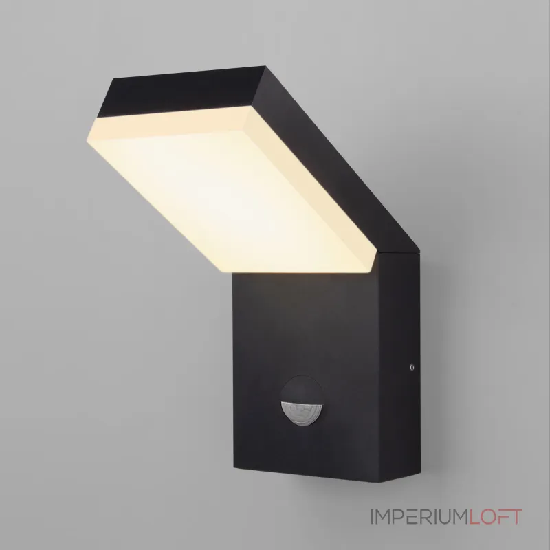 Уличный настенный светильник с датчиком движения Elektrostandard Sensor 1541 TECHNO LED