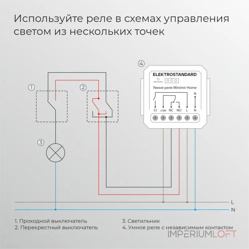 Реле умный дом с независимым контактом Elektrostandard wi-fi a067444 от ImperiumLoft Реле умный дом с независимым контактом Elektrostandard wi-fi a067444 от ImperiumLoft