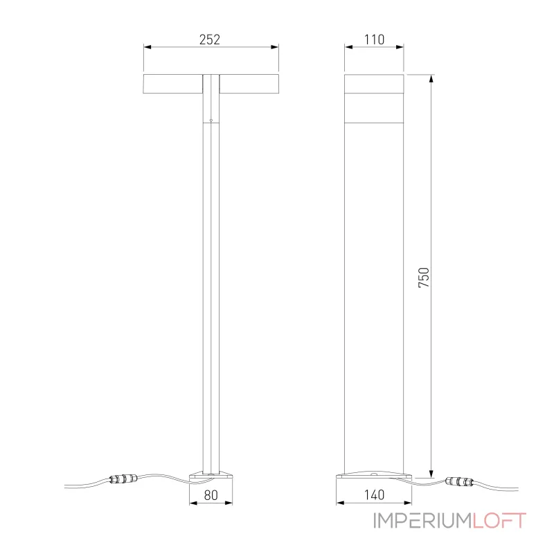 Ландшафтный светильник Elektrostandard Twin 35170/F