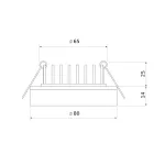 Встраиваемый точечный светильник Elektrostandard Aster DSKR80