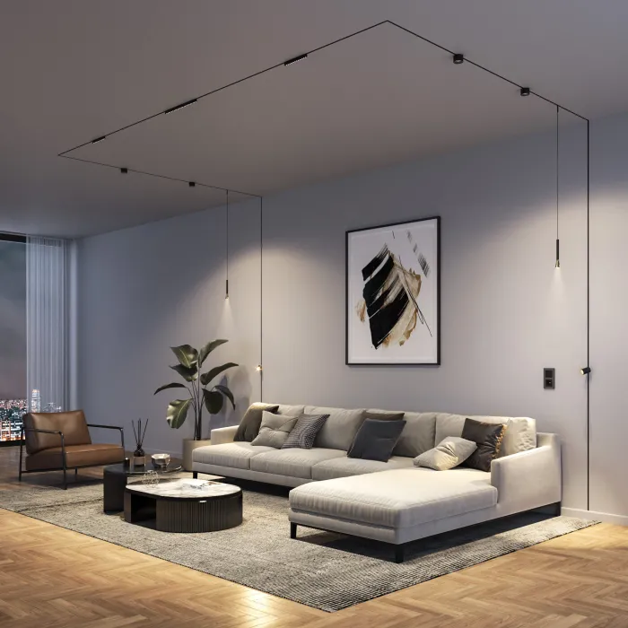 Шинопровод встраиваемый под гкл 12.5 мм Elektrostandard mini magnetic a065630 от ImperiumLoft
