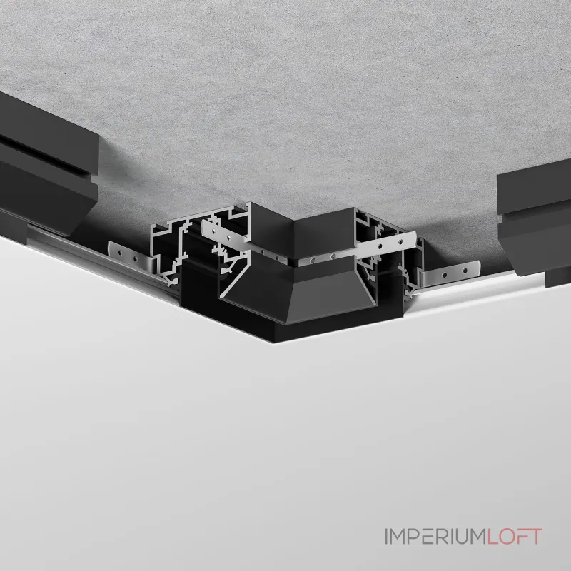 Коннектор угловой внутренний для шинопровода в натяжной потолок Elektrostandard slim magnetic a067414