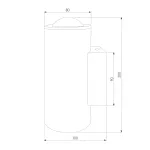 Уличный настенный светильник Elektrostandard Column 35138/U белый