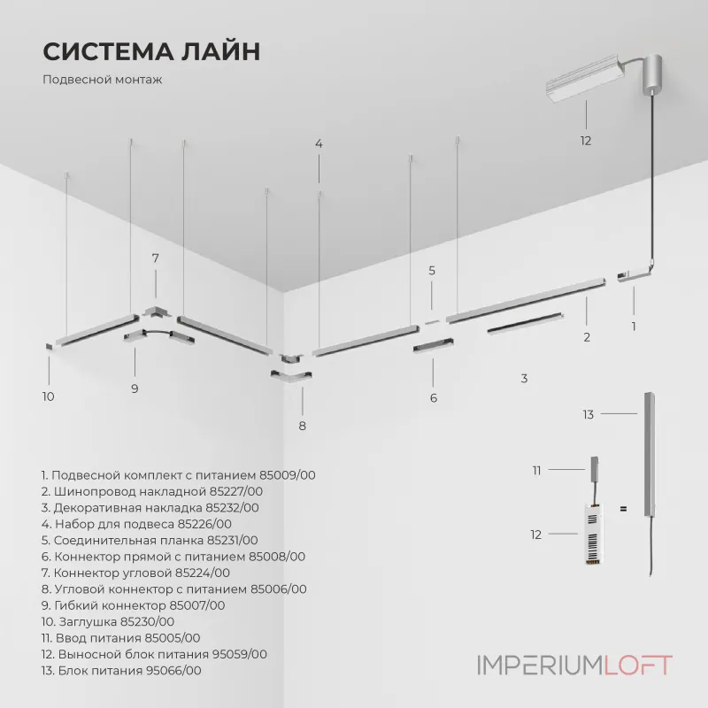 Гибкий коннектор Elektrostandard Line Magnetic 85007/00