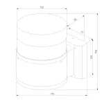 Уличный настенный светильник Elektrostandard Techno 1530 TECHNO LED