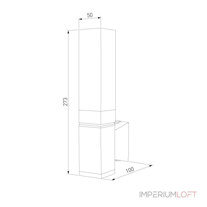 Уличный настенный светильник Elektrostandard Techno a072067