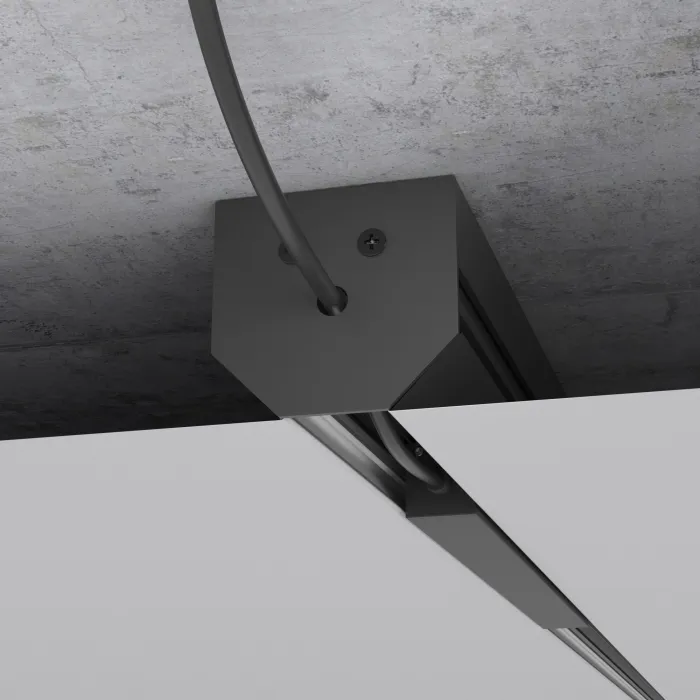 Шинопровод в натяжной потолок с декоративными вставками черный 2м Elektrostandard slim magnetic a067412 от ImperiumLoft