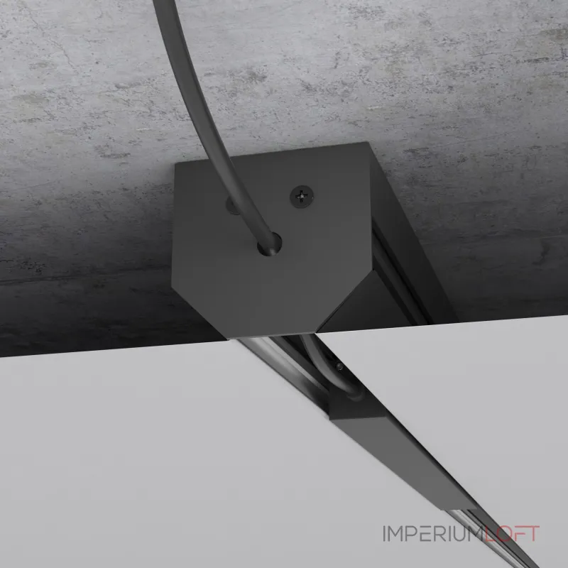 Шинопровод в натяжной потолок с декоративными вставками черный 2м Elektrostandard slim magnetic a067412