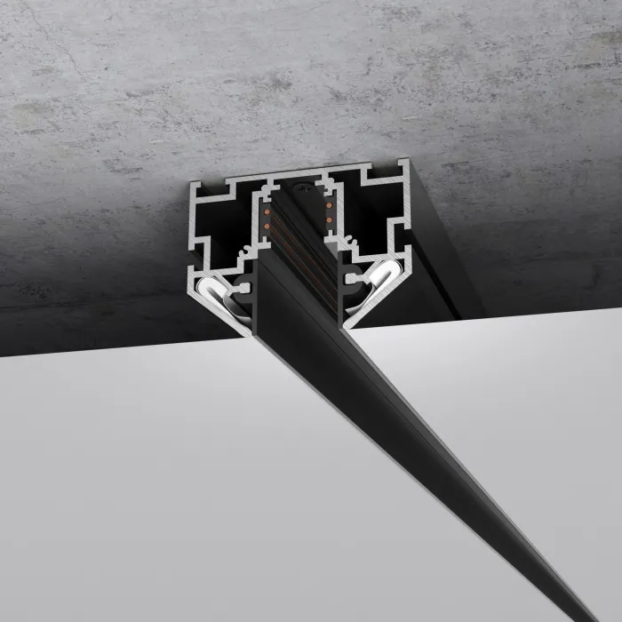 Шинопровод в натяжной потолок с декоративными вставками черный 2м Elektrostandard slim magnetic a067412 от ImperiumLoft