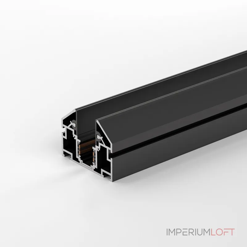 Шинопровод в натяжной потолок с декоративными вставками черный 2м Elektrostandard slim magnetic a067412