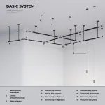 Стойка для шинопровода с регулируемой высотой Elektrostandard a065262 от ImperiumLoft