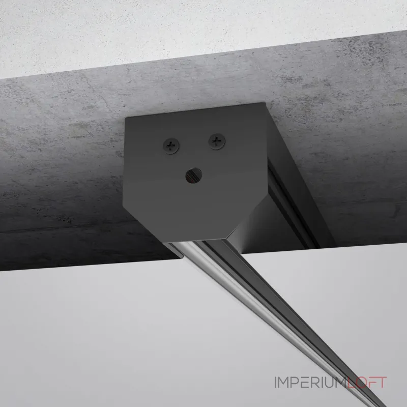Шинопровод в натяжной потолок с декоративными вставками черный 2м Elektrostandard slim magnetic a067412