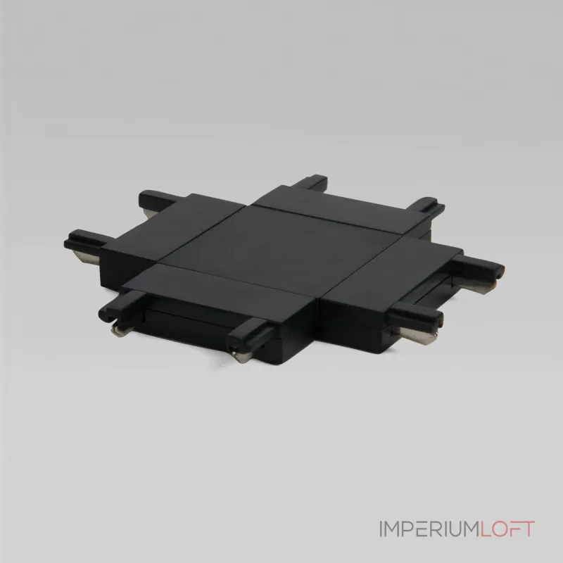 Четырёхсторонний соединитель для накладного шинопровода чёрный Elektrostandard flat magnetic a063738 Четырёхсторонний соединитель для накладного шинопровода чёрный Elektrostandard flat magnetic a063738