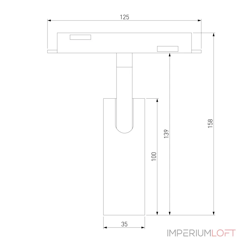 Умный трековый поворотный светильник Elektrostandard slim magnetic a063530